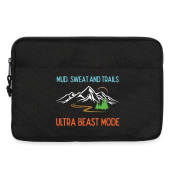 Ultra Running - Mud, Sweat and Trails - Laptop bag 13" - black - Front