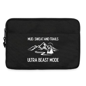 Ultra Running - Schlamm, Schweiß und Trails - Laptoptasche 13" - Schwarz - Vorne