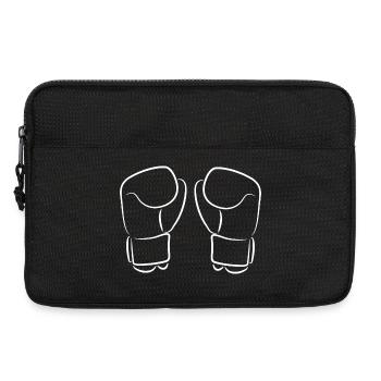Kickboxing Gloves Sketch - Laptop bag 13" - black - Front