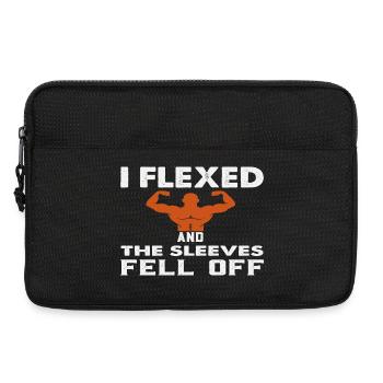 Muskulöse Panzerung durch Flex Humor - Laptoptasche 13" - Schwarz - Vorne