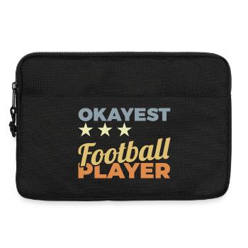 Footballeur américain moyen - Sacoche pour ordinateur portable 13 pouces - noir - Devant