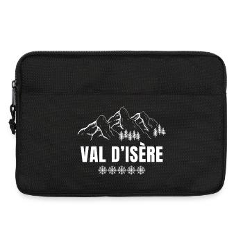 Val d'Isère, station de ski, domaine skiable - Sacoche pour ordinateur portable 13 pouces - noir - Devant