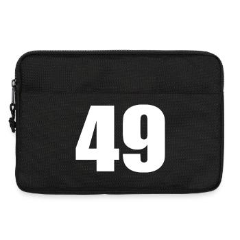 49.Geburtstag 49 Jahre Jubiläum 49 Jahre Zahl 49 - Laptoptasche 13" - Schwarz - Vorne