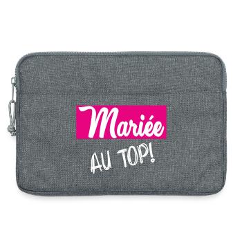 HOCHZEIT - Laptoptasche 13" - Grau meliert - Vorne