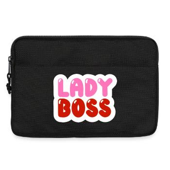 Design Women's Lady Motivating T-Shirt - Laptop bag 13" - black - Front