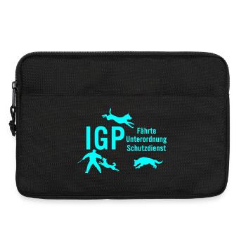 IGP Hundesport - türkis - Laptoptasche 13" - Schwarz - Vorne