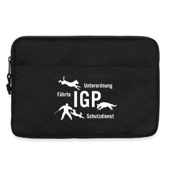 IGP Hundesport - weiss - Laptoptasche 13" - Schwarz - Vorne