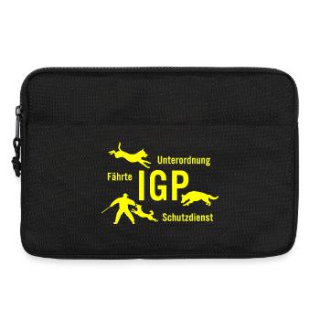 IGP Hundesport - gelb - Laptoptasche 13" - Schwarz - Vorne