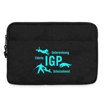 IGP Hundesport - tuerkis - Laptoptasche 13" - Schwarz - Vorne