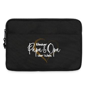 Bester Papa und Opa Geburtstagsgeschenk Vatertag - Laptoptasche 13" - Schwarz - Vorne