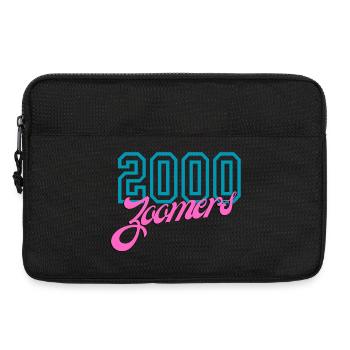 2000 Zoomers Summer Nostalgia Typography - Laptop bag 13" - black - Front