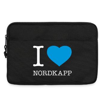I LOVE NORDKAPP Norway Norwegen - Laptop bag 13" - black - Front