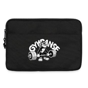 Gympanse Schimpanse witzig Gym Kraftsport Geschenk - Laptoptasche 13" - Schwarz - Vorne