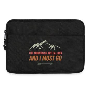 Die Berge rufen und ich muss gehen - Laptoptasche 13" - Schwarz - Vorne