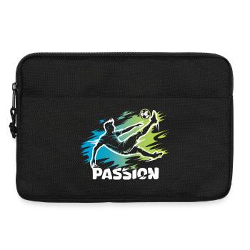 Passion – Football design for real footballers - Laptop bag 13" - black - Front