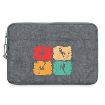Fußball-Vintage – Solar Pulse - Laptoptasche 13" - Grau meliert - Vorne
