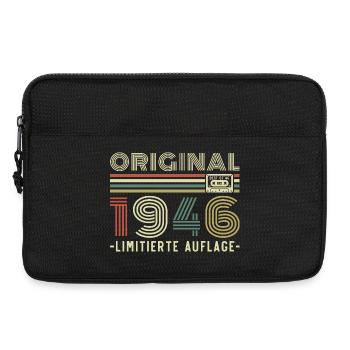 Original 1946 Jahrgang Vintage Geburtstag Retro - Laptoptasche 13" - Schwarz - Vorne