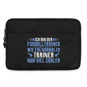 Fußballtrainer - Cooler als ein normaler Trainer - Laptoptasche 13" - Schwarz - Vorne