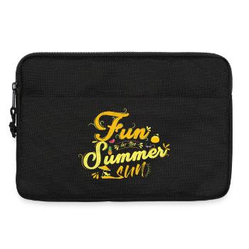 Free In Summer Motif with Fruits - Laptop bag 13" - black - Front