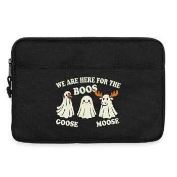 Halloween Gespenster - Goose Moose Boos - Laptoptasche 13" - Schwarz - Vorne