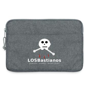 LosBastiano's "Bloody Night" – Skull & Bones - Laptop bag 13" - heather grey - Front