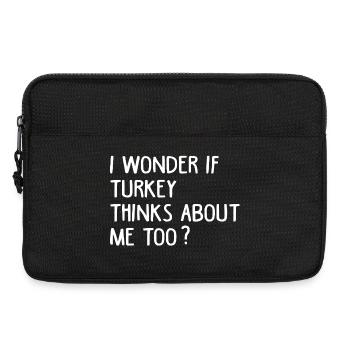 Ich frage mich, ob die Türkei zu lustig über mich denkt - Laptoptasche 13" - Schwarz - Vorne
