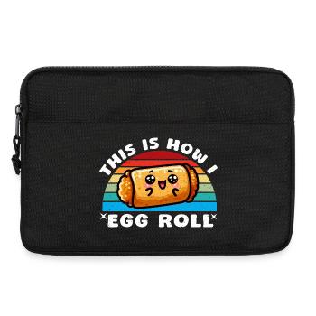 So rolle ich Eier - Laptoptasche 13" - Schwarz - Vorne