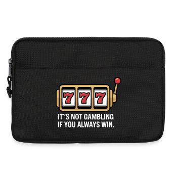 Slot Luck Saying 777 - Laptop bag 13" - black - Front