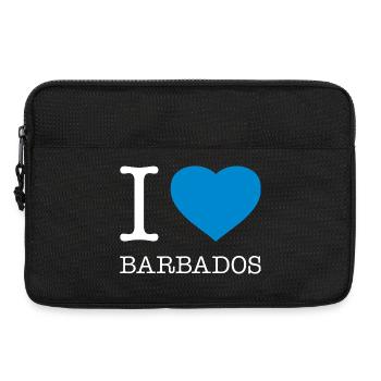 I love Barbados - Laptop bag 13" - black - Front