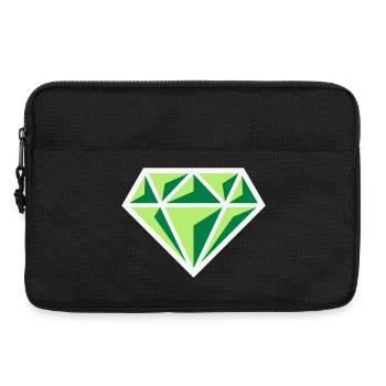 Diamant (Edelstein Brillant Symbol / NEG Gre 3C) - Laptoptasche 13" - Schwarz - Vorne
