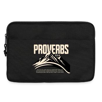 Proverbs 3 5 6 Trust Mr. Berg Faith - Laptop bag 13" - black - Front