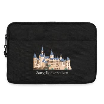 Illustration du château de Hohenzollern, dessin à la main - Sacoche pour ordinateur portable 13 pouces - noir - Devant