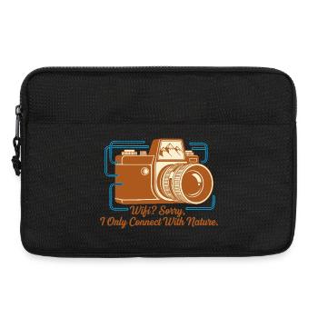 Natur statt WLAN - Laptoptasche 13" - Schwarz - Vorne