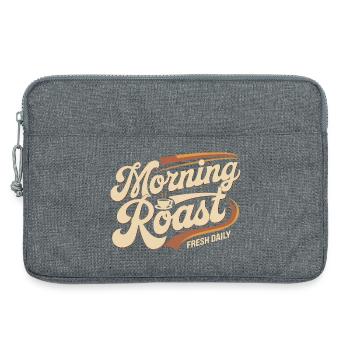 Morning Roast – Fresh Daily Coffee - Laptoptasche 13" - Grau meliert - Vorne