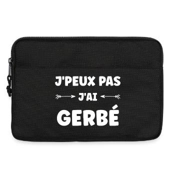 Ich kann nicht, ich GERBÉ - Laptoptasche 13" - Schwarz - Vorne