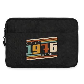 Original 1976 Vintage Vintage Birthday Retro - Laptop bag 13" - black - Front