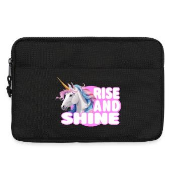 Rise and Shine - Magic Unicorn - Laptop bag 13" - black - Front