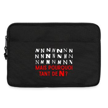 Warum so viele N's? - Laptoptasche 13" - Schwarz - Vorne