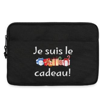 Ich bin das Geschenk: Festliche Geschenke - Laptoptasche 13" - Schwarz - Vorne