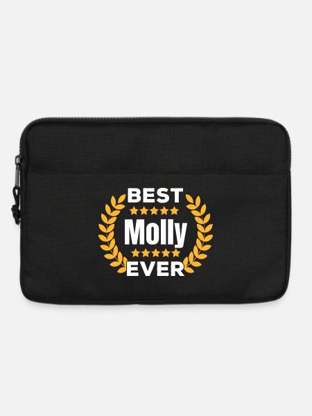 Beste Molly aller Zeiten Legende Name Geschenk - Laptoptasche 13" - Schwarz