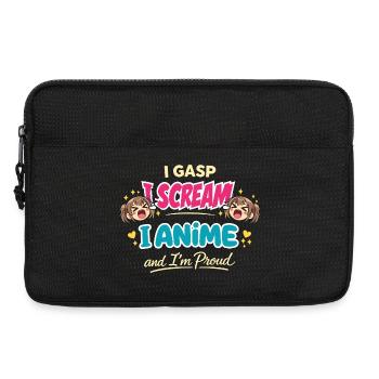 Anime Fangirl Screams Anime Reaction - Laptop bag 13" - black - Front