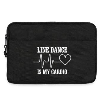 Danse en ligne Cardio Heart - Sacoche pour ordinateur portable 13 pouces - noir - Devant