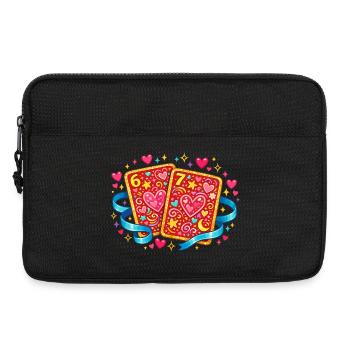 67 Six Seven Heart Playing Card la Saint-Valentin - Sacoche pour ordinateur portable 13 pouces - noir - Devant