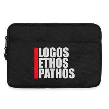 Logos Ethos Pathos Rhetoric Philosophy Student - Laptop bag 13" - black - Front