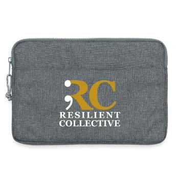Resilient Collective emblem - Laptop bag 13" - heather grey - Front
