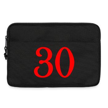 30. 30 ANS. 30e ANNIVERSAIRE. ANNIVERSAIRE 30 ANS. - Sacoche pour ordinateur portable 13 pouces - noir - Devant