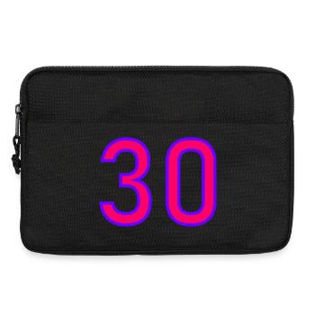 30. 30 ANS. 30e ANNIVERSAIRE. ANNIVERSAIRE 30 ANS. - Sacoche pour ordinateur portable 13 pouces - noir - Devant