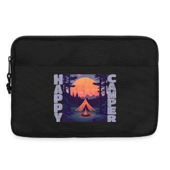 Campeur heureux - Sacoche pour ordinateur portable 13 pouces - noir - Devant