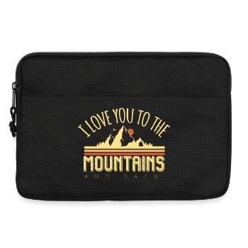 Ich liebe Dich bis zu den Bergen und zurück - Laptoptasche 13" - Schwarz - Vorne