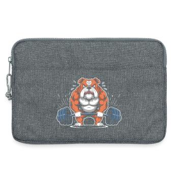 Levage de bouledogues puissants - Sacoche pour ordinateur portable 13 pouces - gris chiné - Devant